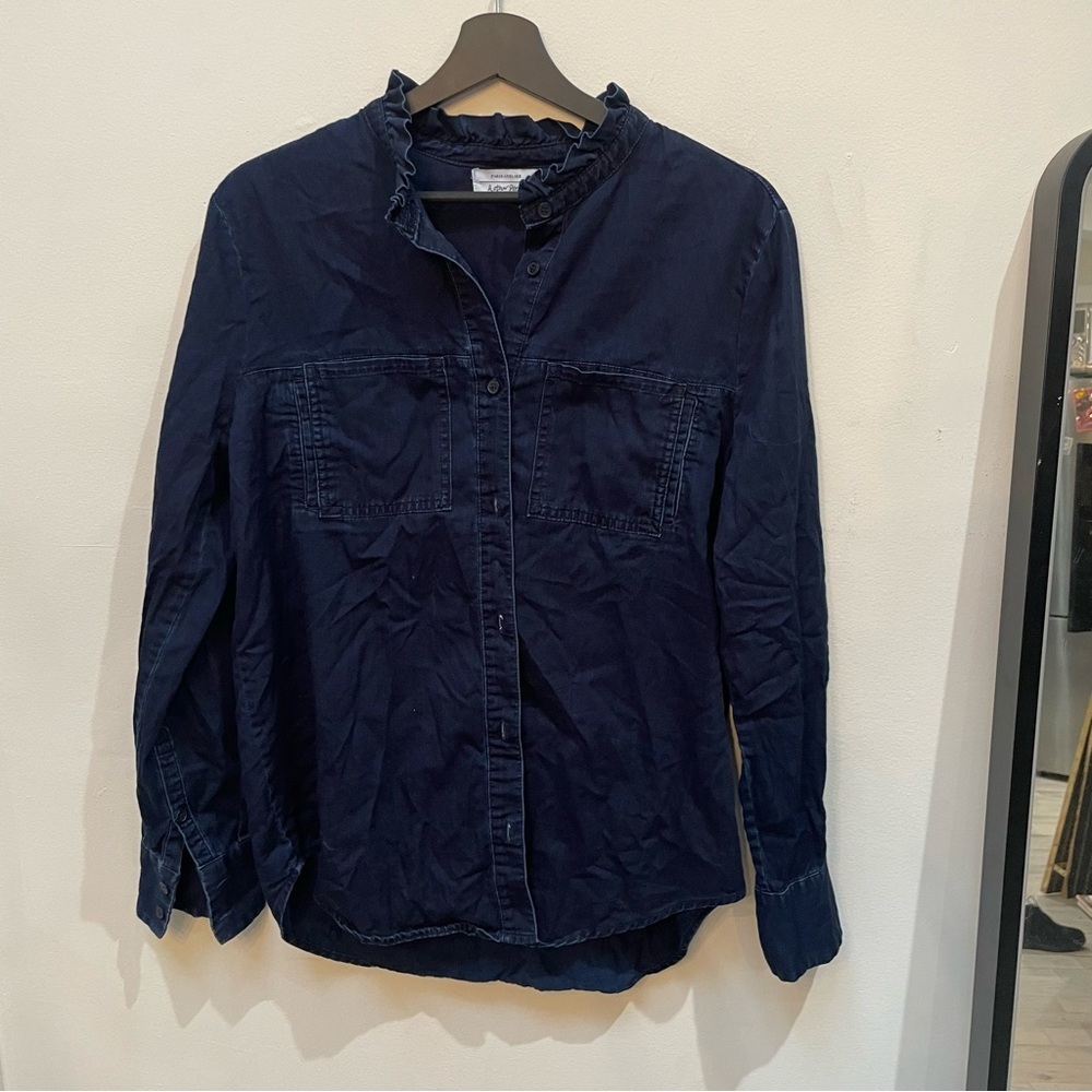 & Other Stories Deep Blue denim Blouse